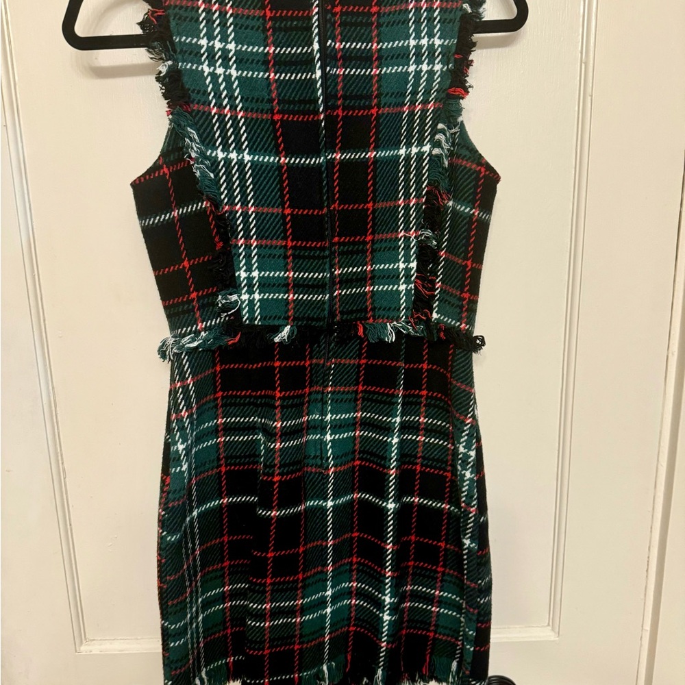 Gianni Bini Green Red Plaid Dress - Picture 4 of 10